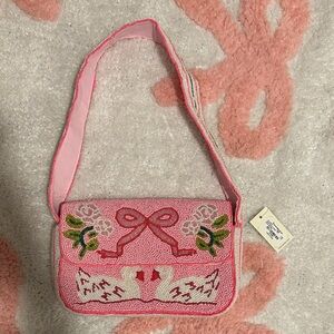 Viral beaded swan bag